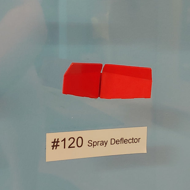 RED SPRAY DEFLECTOR 1 .