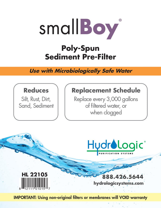 Hydrologic Smallboy Sediment Pre-Filter
