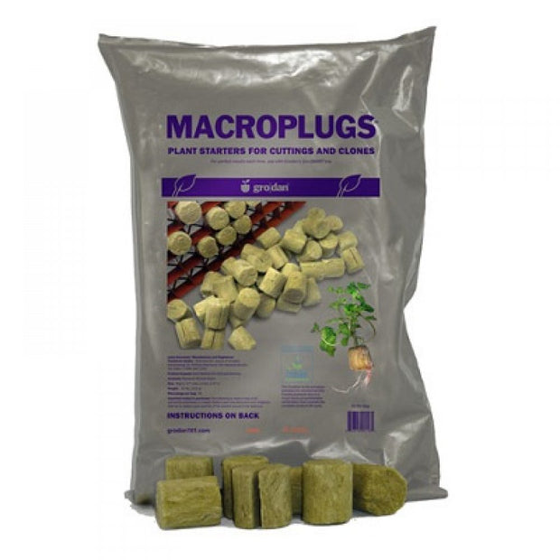 ROCKWOOL Grodan Macroplugs (1.5" Round) 50 per bag