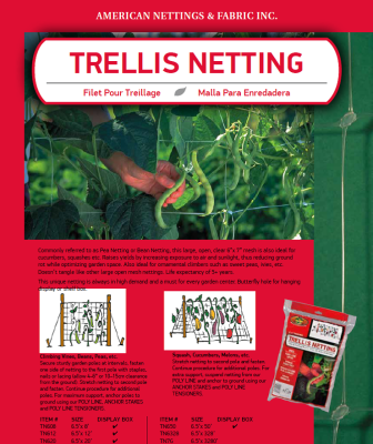 NETTING - Trellis 6"x7" Mesh 6.5x12 ft